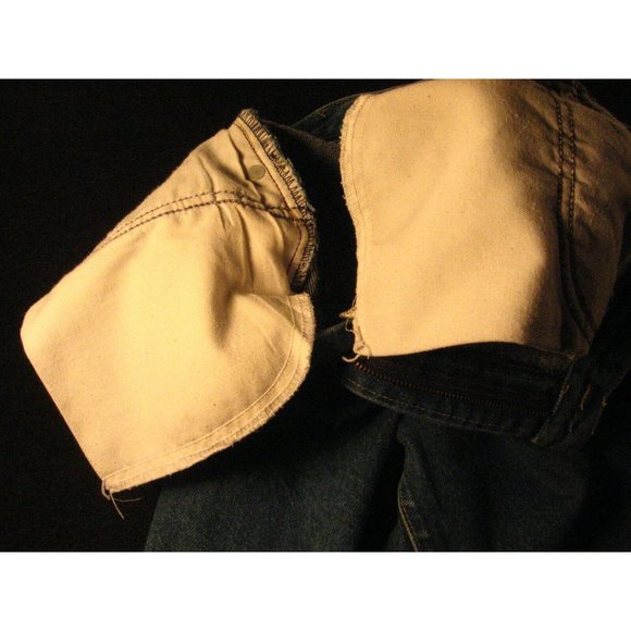 VINTAGE 70s LEE Riders Womens Jeans 12P 29X30 UNION MADE Blue Denim - Picture 10 of 12